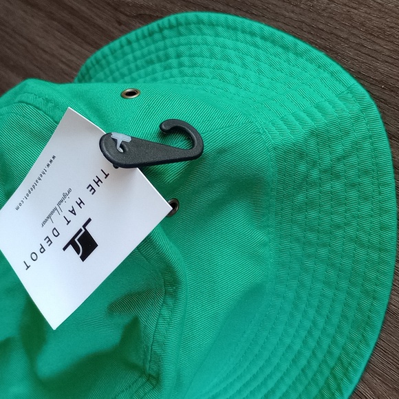 NWT The Hat Depot Kin Euphorics Bucket Hat Kelly Green S/M Size - Picture 8 of 16